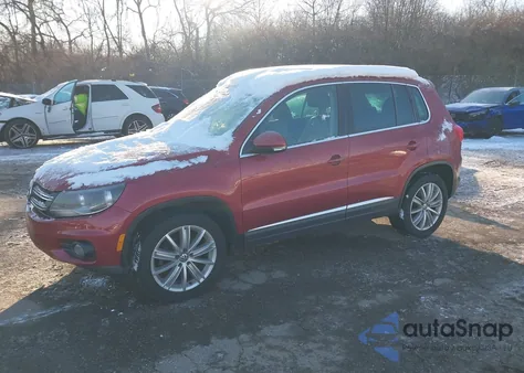 2012 Volkswagen Tiguan Se from USA, damaged, VIN WVGBV7AX6CW003576